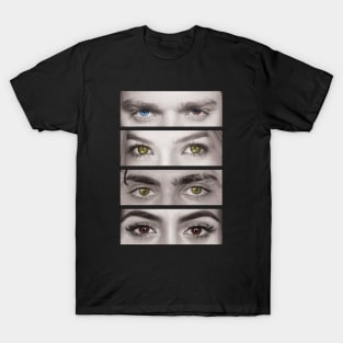 Shadowhunters eyes: Alec Lightwood, Jace Herondale, Clary Fray, Izzy Lightwood - Parabatai T-Shirt